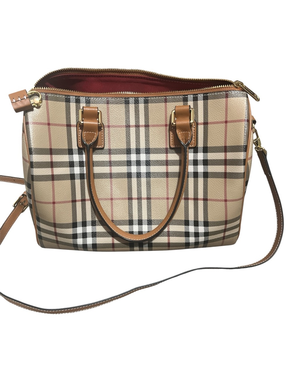 England check plaid brown designer style handbag bag bb tartan